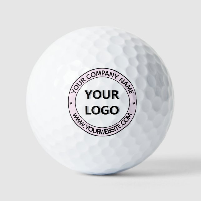 Balles De Golf Timbres de nom de logo d'entreprise marquée Boules (Recto)