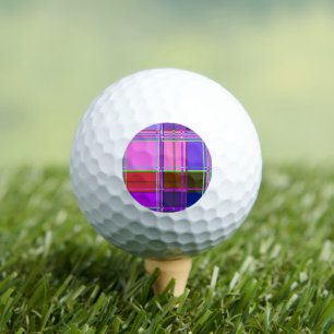 Balles De Golf Tissu à carreaux rose motif Madras