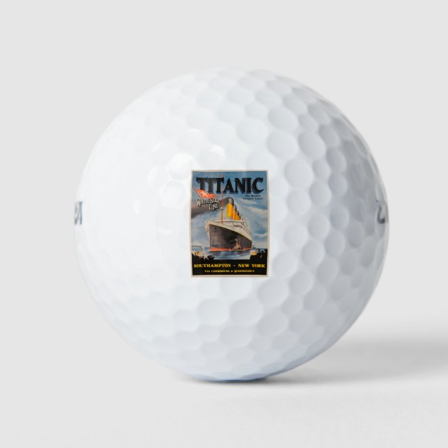 Balles De Golf titanic vintage poster (Devant)