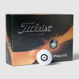 Balles De Golf Titleist monogramme simple Pro V1
