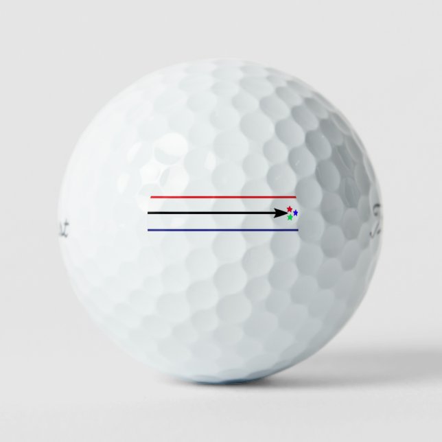Balles de golf Titleist Pro V1 avec ligne d'aligne (Recto)