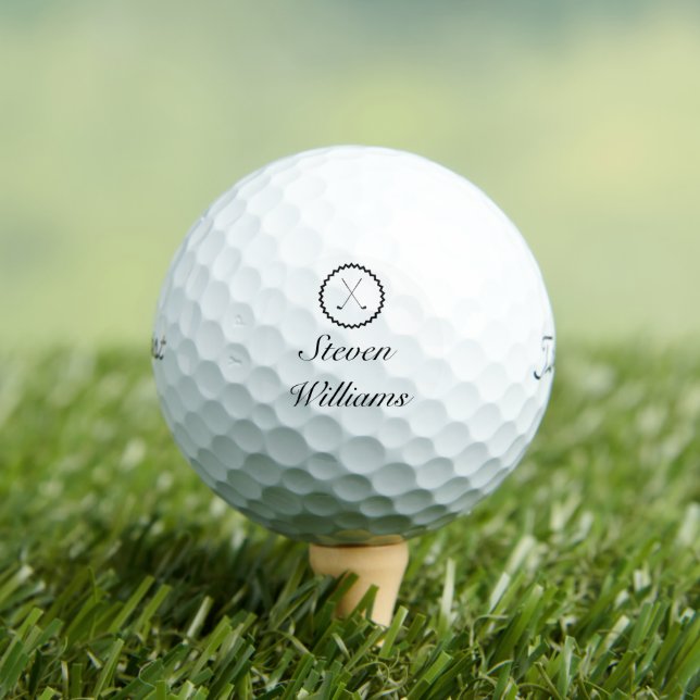 Balles De Golf Titleist Pro V1 Golf Balls - Custom Name Golf Ball (T-shirt Insitu)