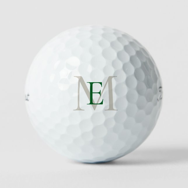 Balles de golf Titleist VI grand monogramme vert e (Recto)