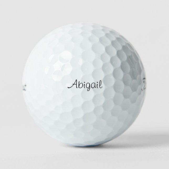 Balles De Golf Titre Moderne Simple Nom Titleist Pro V1 (Recto)
