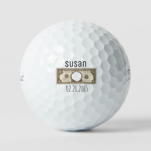 Balles De Golf Titre personnalisé avec date de trou en un Titleis