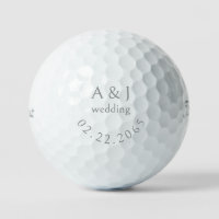 Titre personnalisé Mariage Argent Titleist Pro V1
