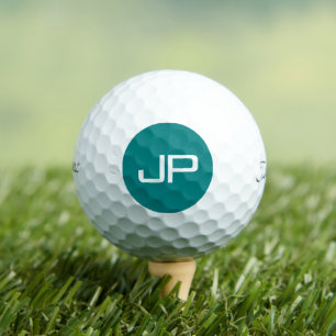 Balles De Golf Titulaire Monogramme Professionnel Pro V1 Turquois
