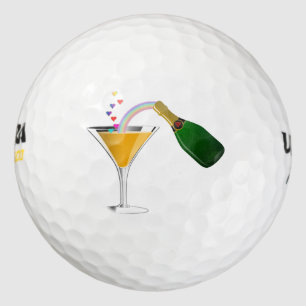 Balles De Golf Toast Champagne