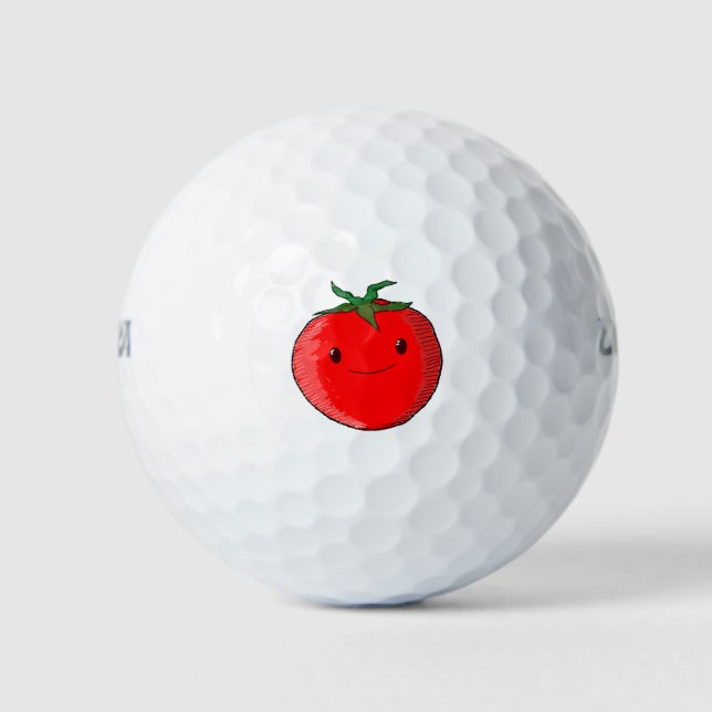 Balles De Golf Tomate de carton mignon (Devant)