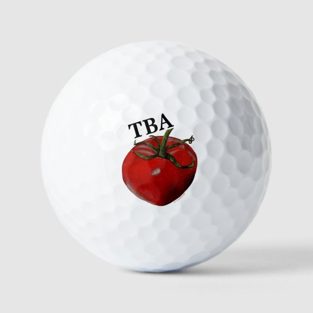 Balles De Golf Tomato Golf Balls - Option Personnalisation (Recto)
