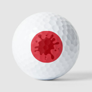 Balles De Golf Tomato Red Splash Custom Golf Ball