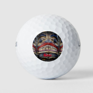 Balles De Golf Tonnerre à visage totem