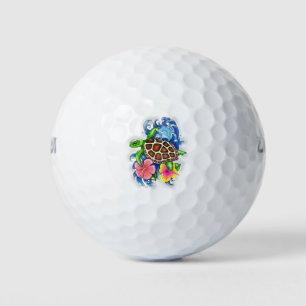 Balles De Golf Tortue de mer tropicale