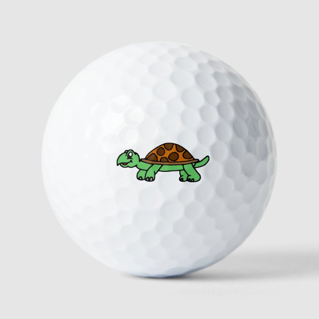 Balles De Golf Tortue drôle (Recto)
