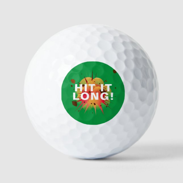 Balles De Golf TOUCHE-LE LONGTEMPS ! Pensée de neige customisée b (Recto)