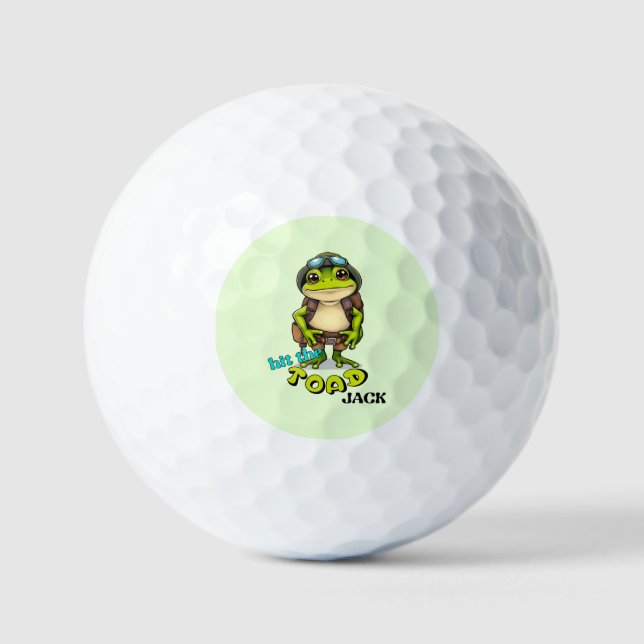 Balles De Golf Touchez le "crapaud" Jack, jeu mignon sur les mots (Recto)