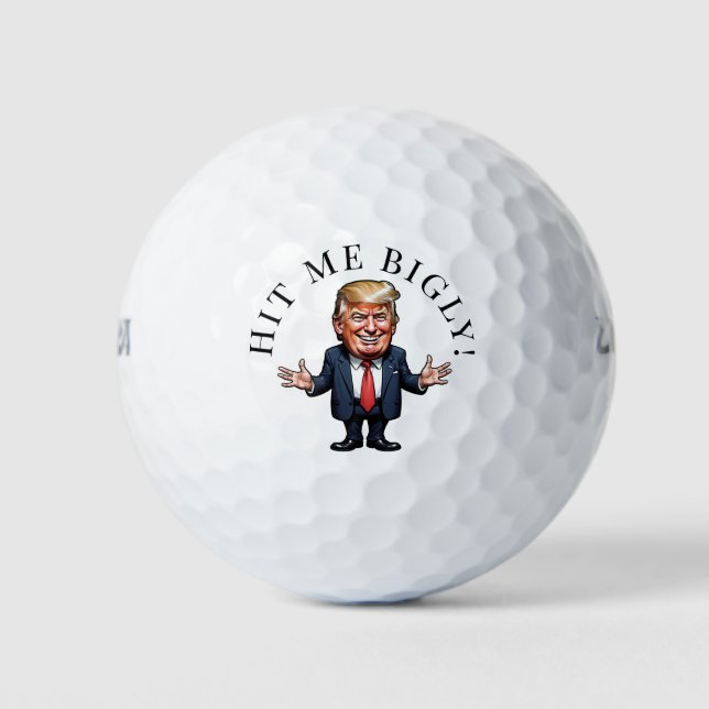 Balles De Golf Touchez-Moi Grande Personnalisation De Trump (Devant)