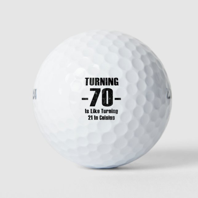 Balles De Golf Tourner 70, C'Est Comme Tourner 21 En Celsius (Devant)