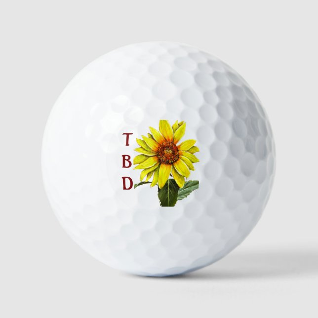 Balles de Golf Tournesol (Recto)