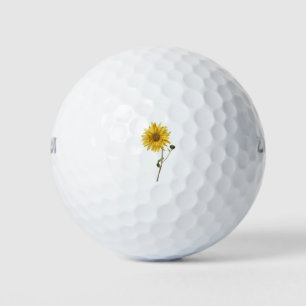 Balles De Golf Tournesol Fleur Plante Fleurir Floraison