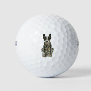 Balles De Golf Tourterelle australienne Blue Heeler Golf Balls