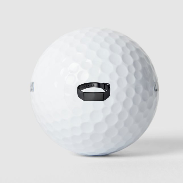 Balles De Golf Tracker de fitness noir (Devant)