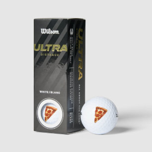 Balles De Golf tranche de pizza pepperoni classique de SlipperyJo