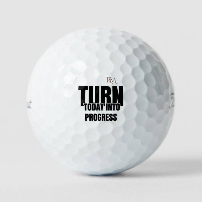 Balles De Golf Transformer aujourd'hui en progrès Création motiva (Recto)