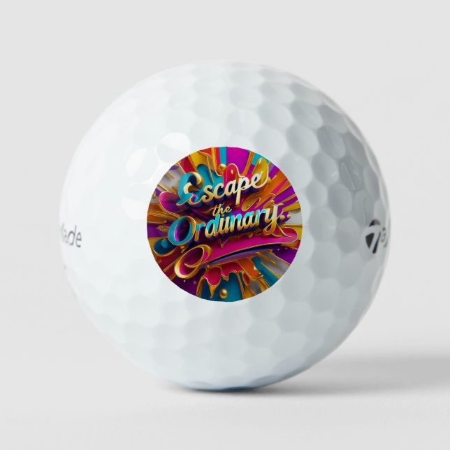 Balles De Golf "Transformez votre vie" (Recto)