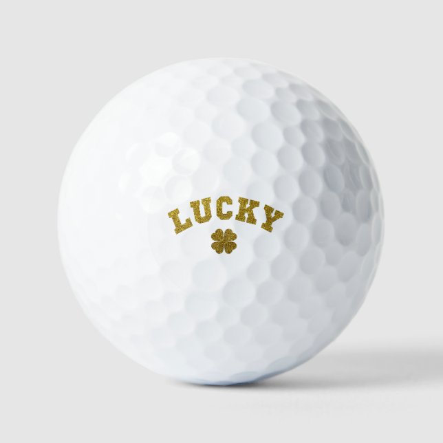 Balles De Golf Trèfle Chanceux Saint Patrick (Recto)
