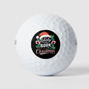 Balles De Golf Très Probable De Lire Un Livre À Noël