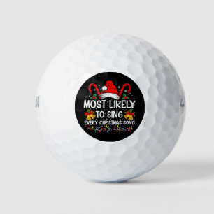 Balles De Golf Très susceptible de chanter chaque chanson de Noël