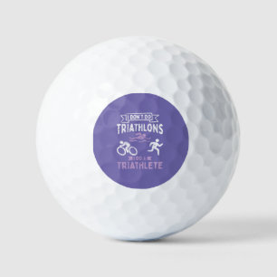Balles De Golf Triathlon Funny