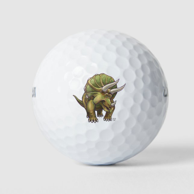 Balles De Golf Triceratops Cadeaux & Accessoires (Devant)