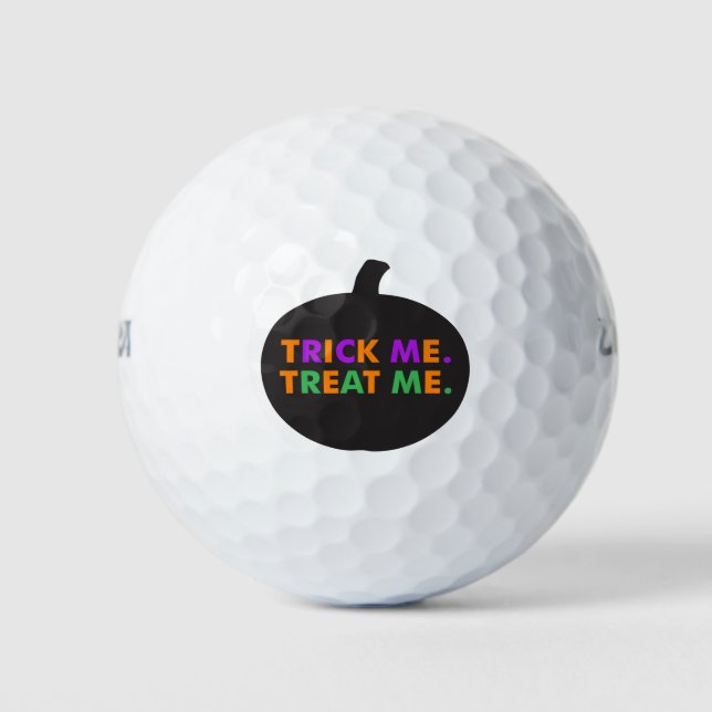 Balles De Golf Trick Me Treat Me Multi-Colors (Devant)