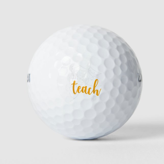 Balles De Golf Trick Ou Enseigner Funny Enseignant Costume Hallow (Devant)