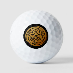 Balles De Golf Triple Celtic Knot Swirl Mandala
