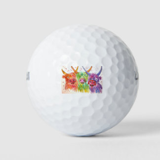 Balles De Golf Trois vaches colorées