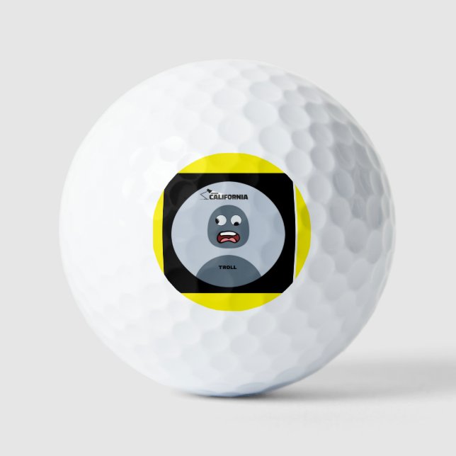 Balles De Golf Troll Gold Ball (Recto)