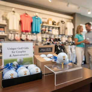 Balles De Golf Trophée en or 'Partenaires pour toujours' pour mar