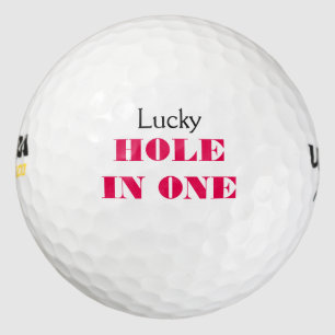 Balles De Golf Trou chanceux dans une citation drôle de golfeur