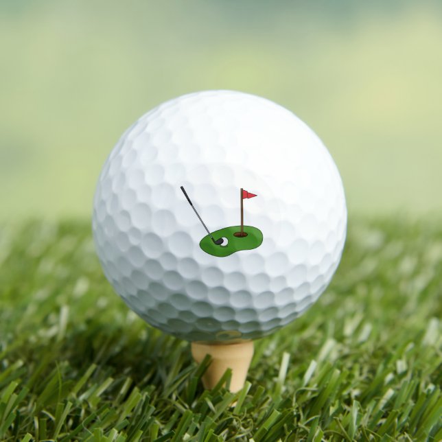 Balles De Golf Trou de golf avec drapeau (T-shirt Insitu)