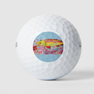 Balles De Golf truite arc-en-ciel