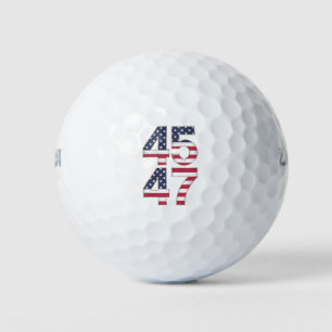 Balles De Golf Trump 2024 45 47 Vintage