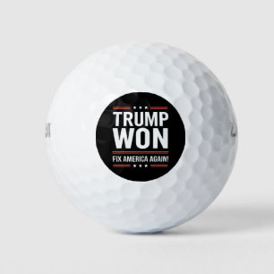 Balles De Golf Trump a gagné MAGA Trump vainqueur 2024 Réparer l'