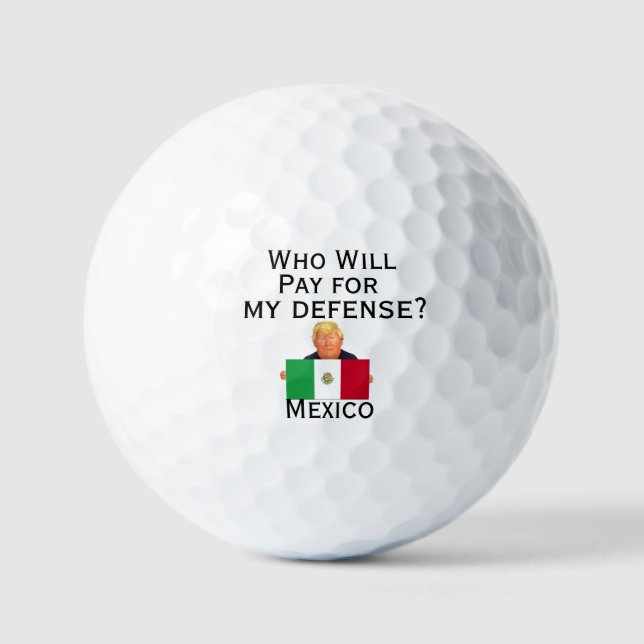 Balles De Golf Trump Defense Golf Ball (Recto)