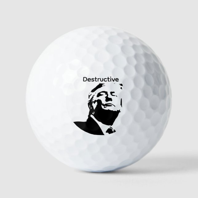 Balles De Golf Trump/Destructive Golf balls (Recto)