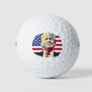 Balles De Golf Trump États-Unis : un drapeau pour l'Amérique