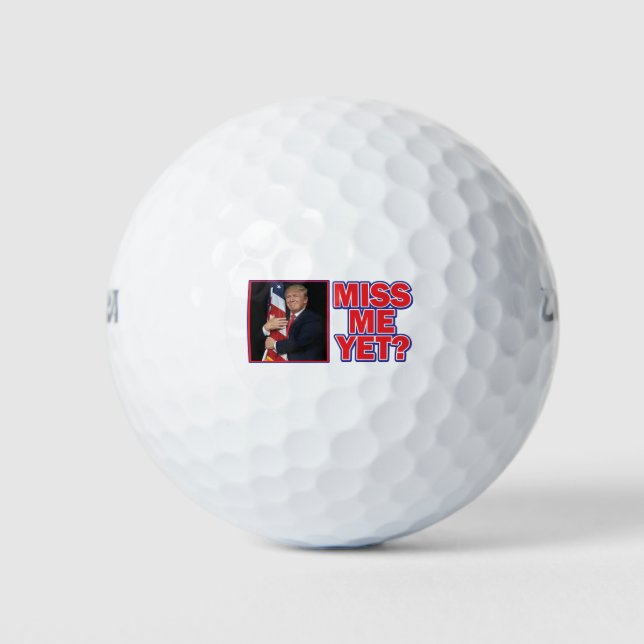 Balles De Golf Trump-Flag-Miss-Me (Devant)
