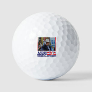 Balles De Golf Trump - L'Amérique a besoin d'un cowboy